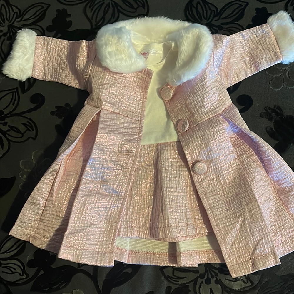 Baby dress with coat